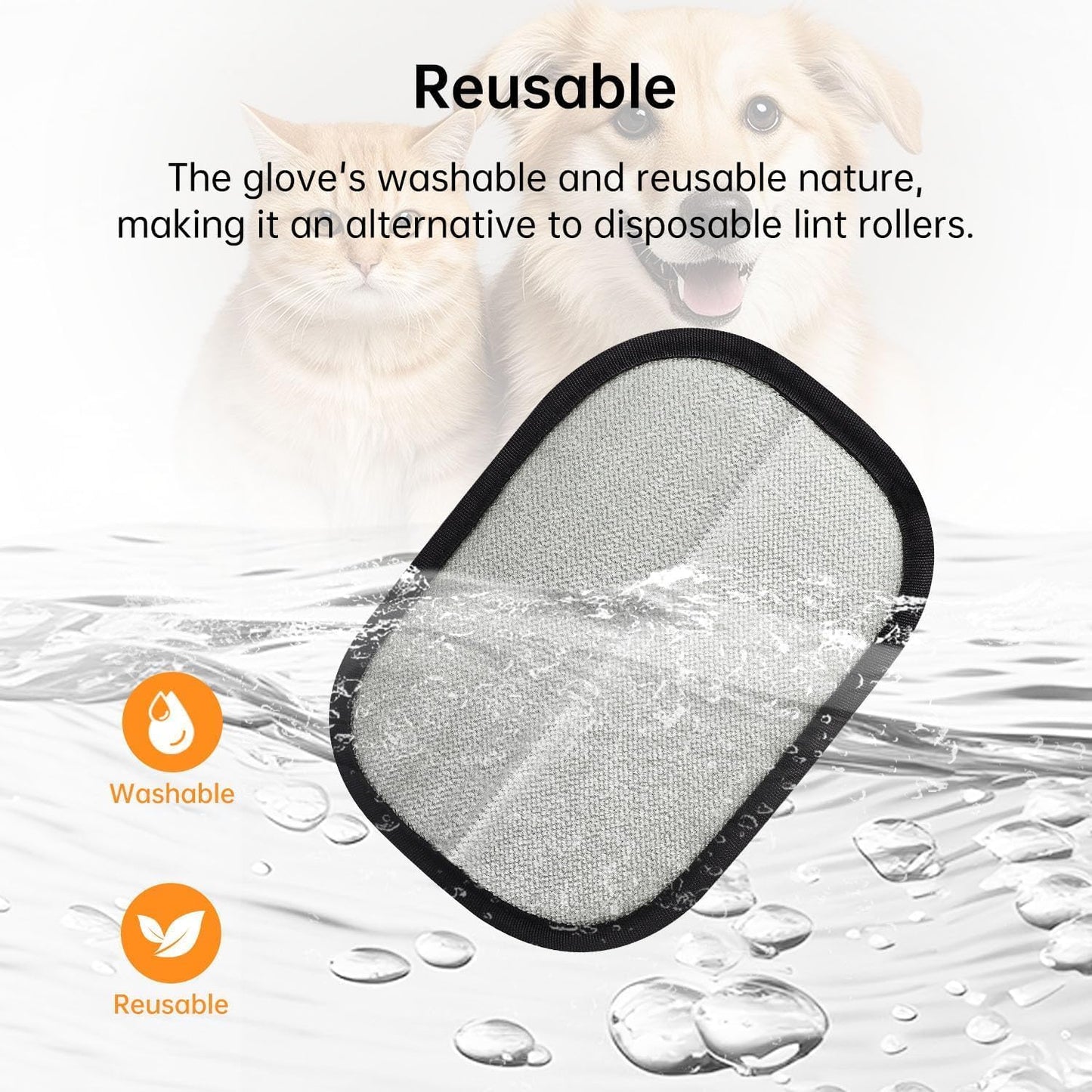Pet Hair Removal Gloves_No Mess, No Stress